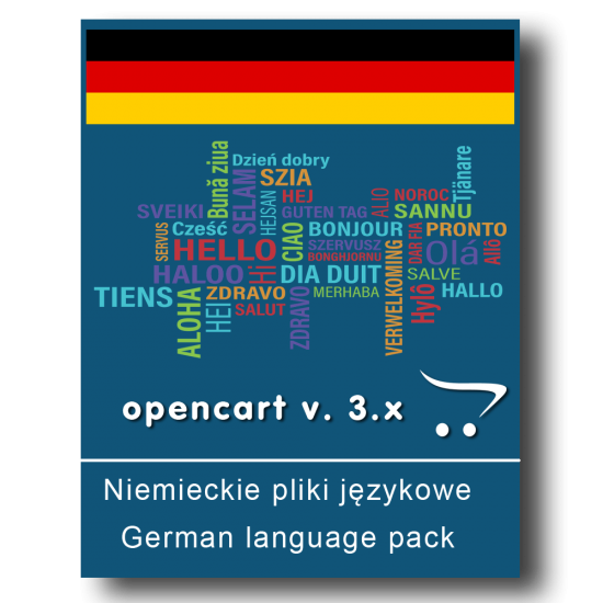 Niemieckie pliki językowe - OpenCart v. 3.x